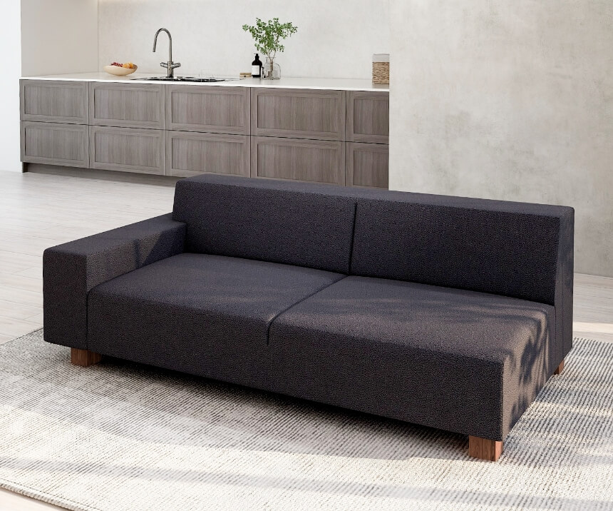 BRICK 3人掛け片肘