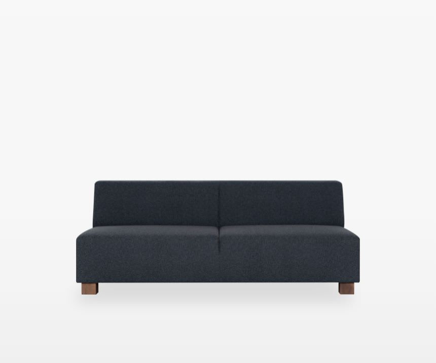 BRICK 3人掛け肘なし