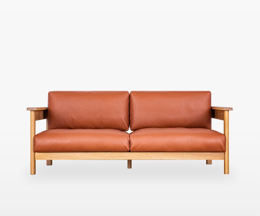 RECTA(OAK) 3人掛け