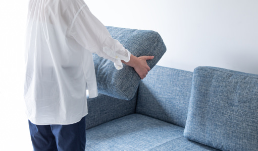 独立した背クッション