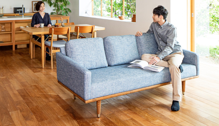 足腰に負担が少ないスタンダードソファ